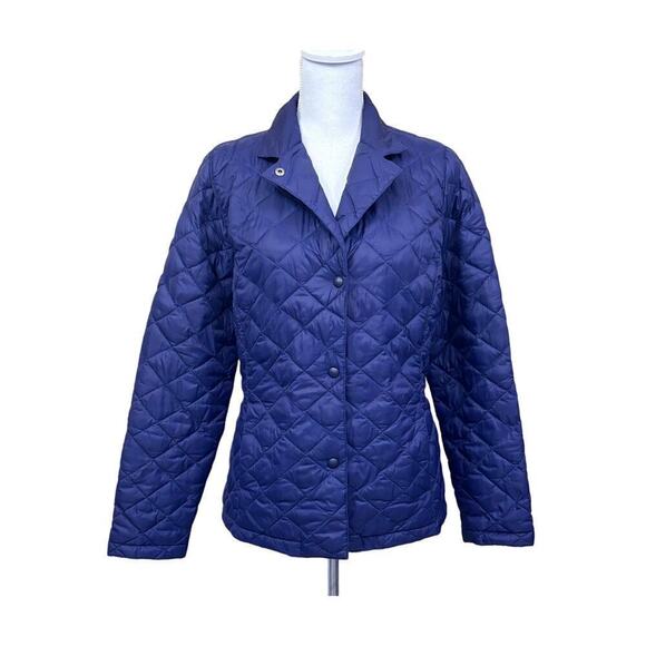 L. L. Bean Jackets & Blazers - L. L. Bean Quilted Riding Jacket, puffer, purple, small, layering, cozy, bright